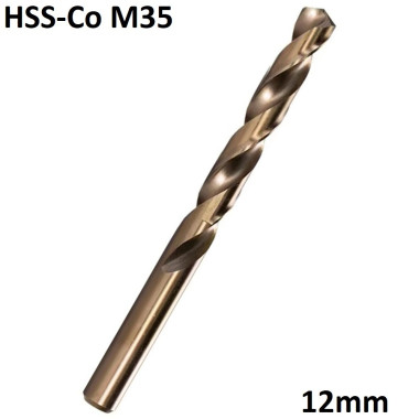 Wiertło HSS-Co M35 Kobalt do Wiercenia w Metalu 12mm